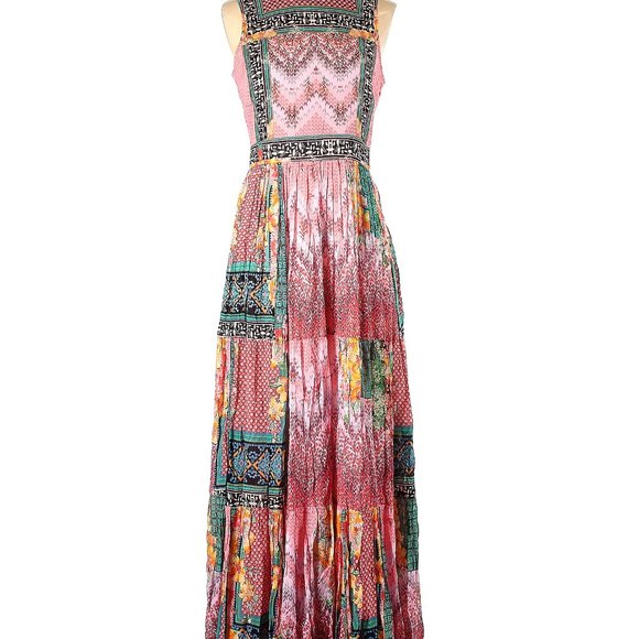 Anthropologie Alessandra Maxi Dress Bhanuni by Jyoti 4 S/XS NWOT - Picture 6 of 7